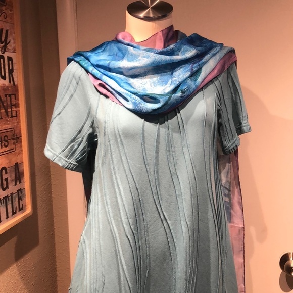 Blue and Purple Women's Scarf - Picture 4 of 16